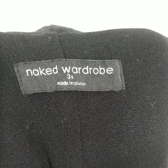 Naked Wardrobe Pants Pull-on Women Size 3X Black Lined Elastic Waist NO Pockets - Picture 3 of 6
